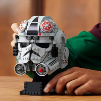 730Pcs MOC AT-AT driver helmet model building blocks DIY star battle building blocks creative assembly educational toy gift