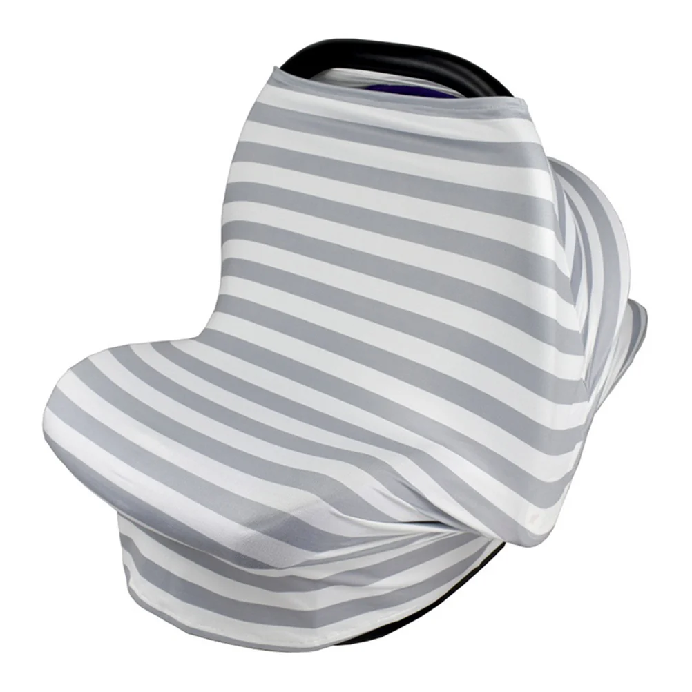 قطعتان من غطاء رضاعة الطفل، مقاعد ناعمة قابلة للتمدد، غطاء حامل الطفل، بطانية عربة أطفال صديقة للتنفس #2