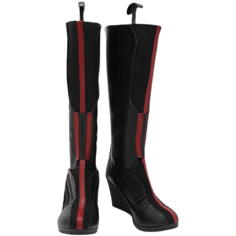 X Man Wanda Maximoff Scarlet Witch Cosplay disfraz zapatos carnaval Halloween botas hechas a mano botas de piel sintética