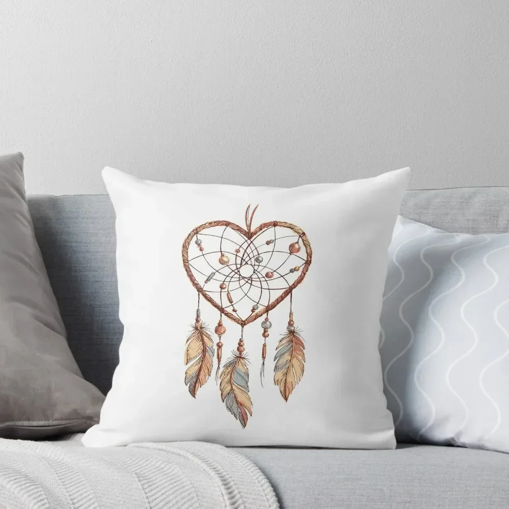 

Dreamcatcher Heart Throw Pillow Sofa Cushions Covers pillows decor home Couch Cushions pillow