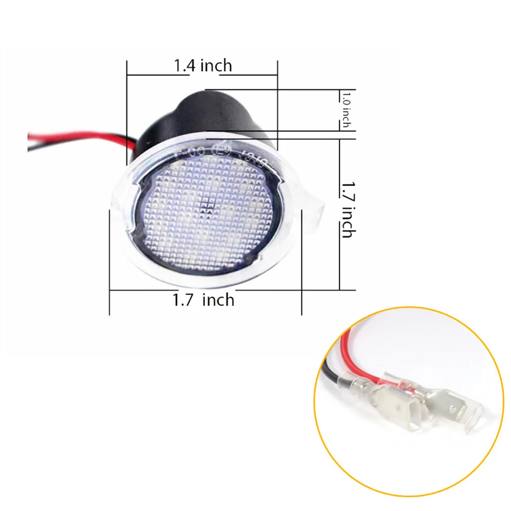 For Ford Taurus Edge Explorer F150 Flex For Lincoln Navigator MKX MKT MKZ For Mercury Sable LED Side Under Mirror Puddle Lights