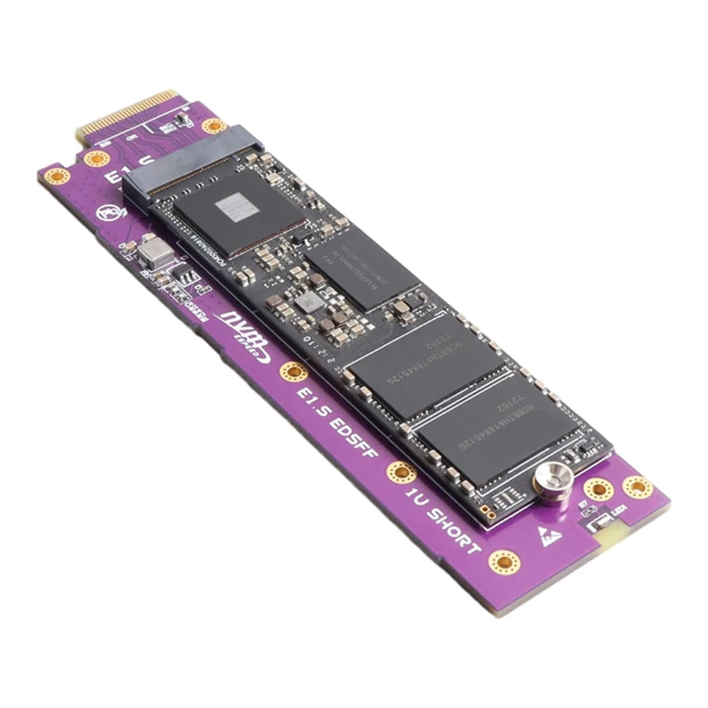 

GW-Nvme M.2 To EDSFF E1.S SSD Riser Card Адаптер M.2 Key NVME To EDSFF SSD Адаптеры Преобразуйте карту PCIE 4.0 X4 Карта расширения
