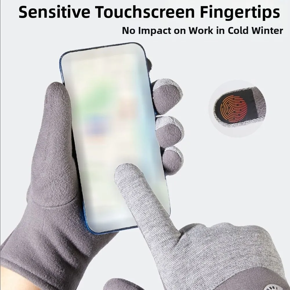 

Fashion Warm Snowboard Gloves Full Fingers Thickening Touch Screen Gloves Velvet Gloves Outdoor