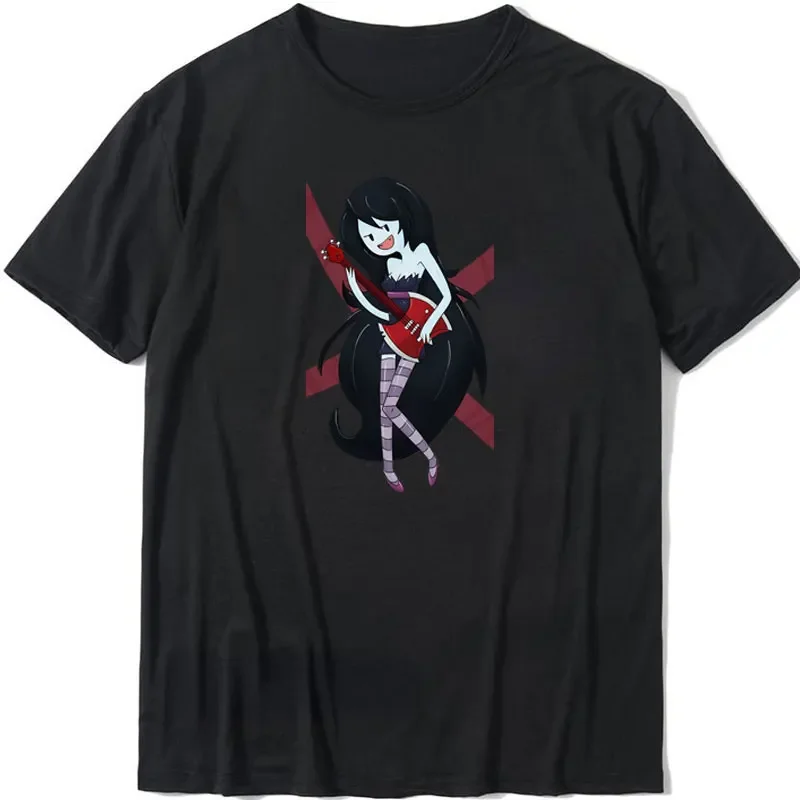 Adventure Time Anime T-shirt Marceline Vampire Queen Live At Candy Tavern Short Sleeve Funny Design Aesthetic Men Tumblr T Shirt