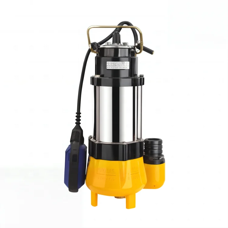 0.75kw submersible water pump with cutting system and float switch