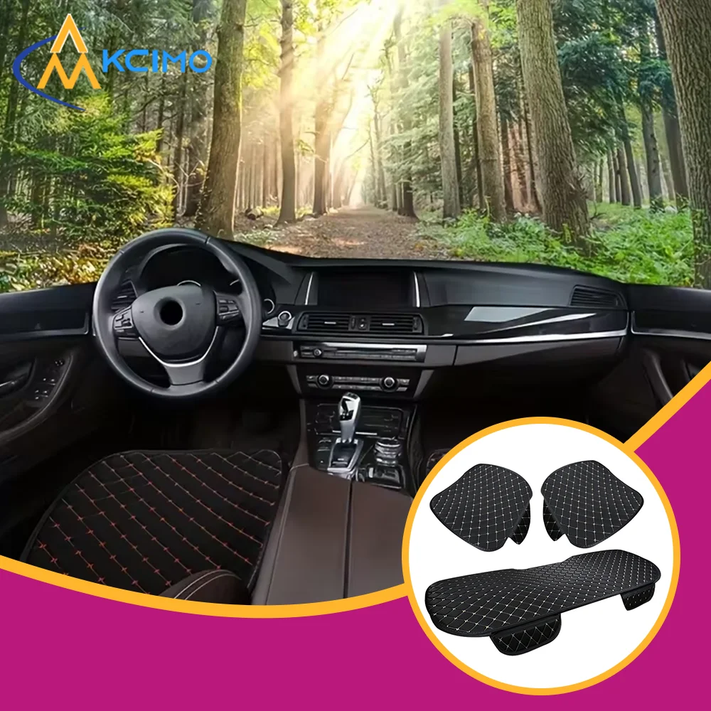From Daily Commute to Road Trips Sleek PU Leather Car Seat Covers That Resist Stains Wrinkles & Wear Universal Fit for Most