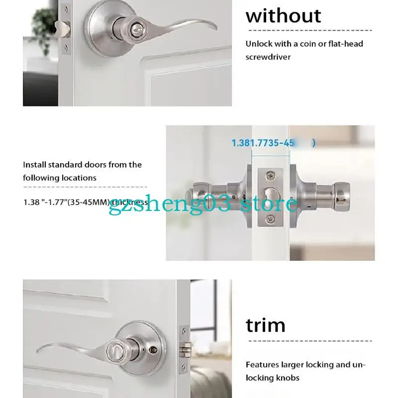 Bộ xử lý cửa U75C với chức năng mục nhập khóa có thể đảo ngược Khóa