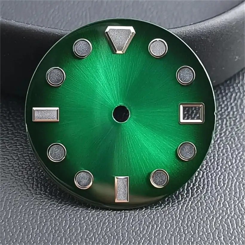 Accesorios de esfera de calendario único para reloj de 28,5mm, adecuados para accesorios de reloj de movimiento mecánico NH35 NH36