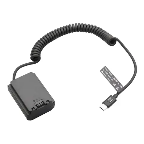 NP-FZ100 NP FZ100 Dummy Batteri Typ-C Fjäderkabel för Sony A9 A9R A9S A7R3 A7M3 A7S3 A7III A7R4 A7M4 A6600 A7C FX3 Rare 12 best sales Sony A9 - №3