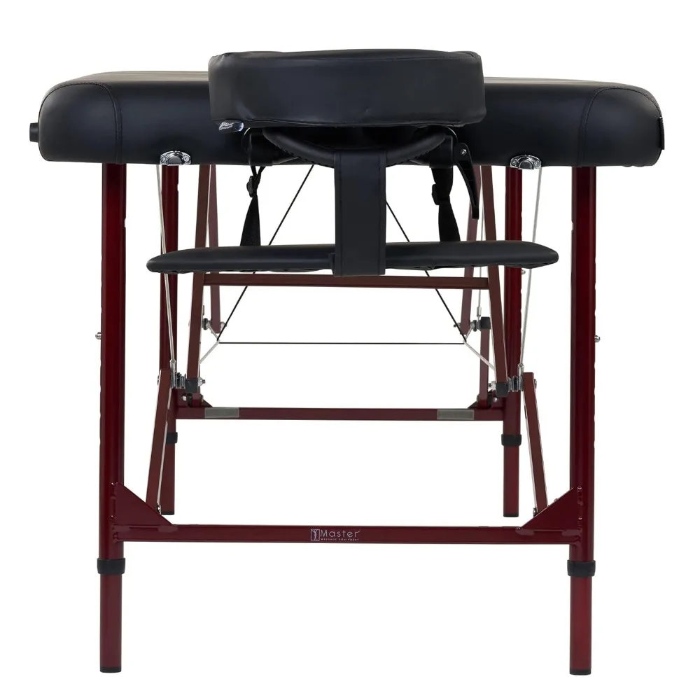 Master-mesa de masaje portátil Zephyr, paquete ligero, mesa de tatuaje, cama de Spa, negro, marrón