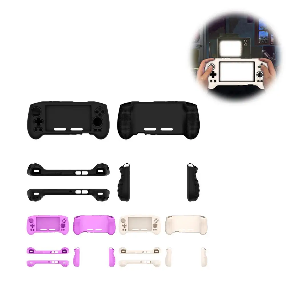 Silicone Protective Cover For Anbernic Rg556 Anti-drop Anti-scratch Washable Dust-proof Soft For Handheld Game Consol R9g3