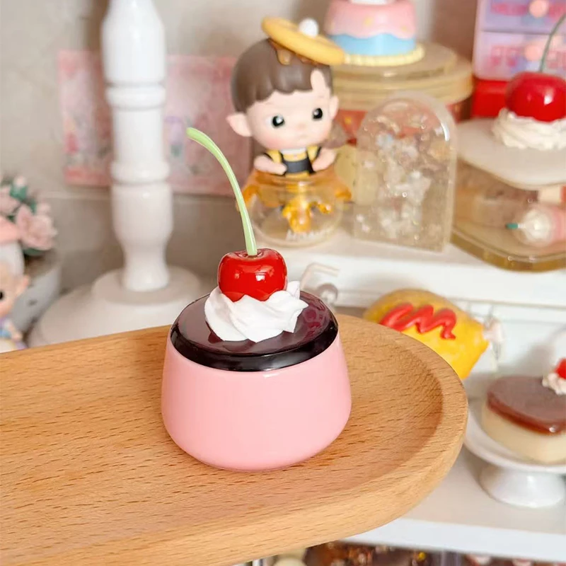 اليابانية بودنغ اليدوية الرجعية الدعائم بودنغ جرة مع غطاء لطيف هلام الغراء قطرة صندوق تخزين القلم كوب غرفة الديكور الرجعية الدعائم #1