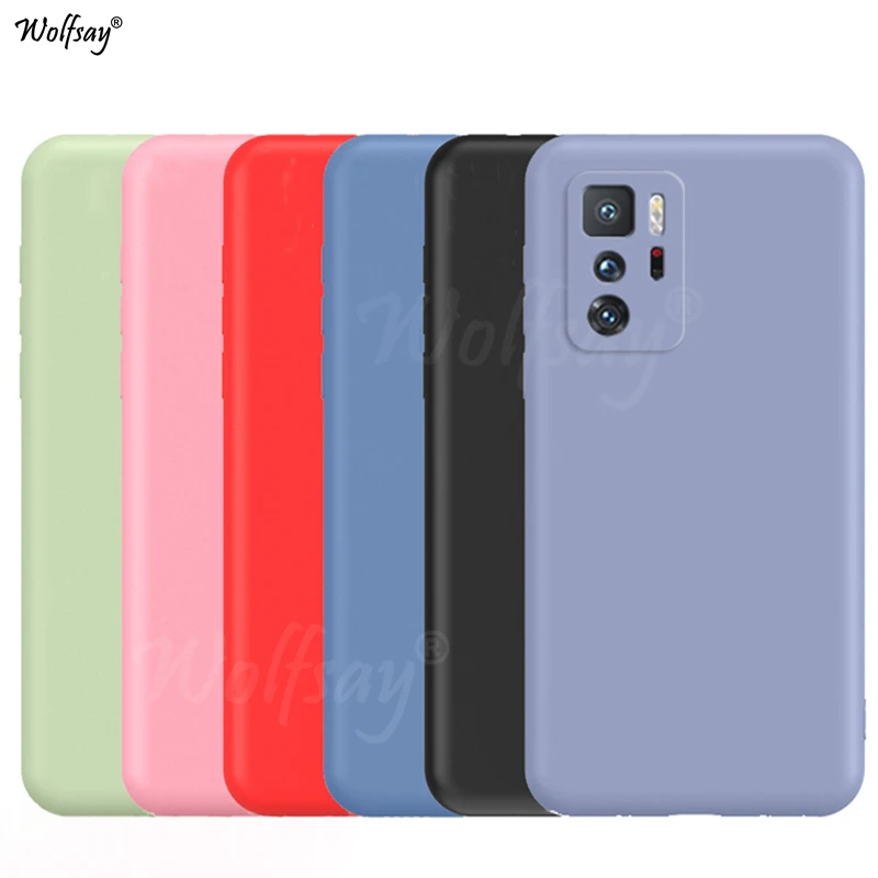 For Xiaomi Poco X3 GT Case For Xiaomi Poco X3 GT X3 Pro M3 Pro F3 Case Cover Liquid Silicone Shell Soft Protector Case Rubber