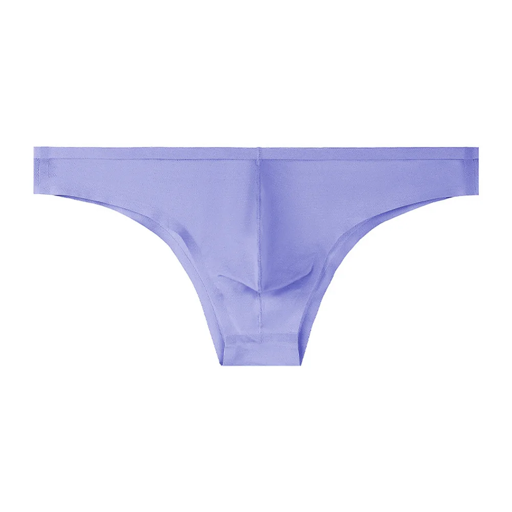 ملابس داخلية للرجال بدون خياطة وناعمة وشفافة، ملابس داخلية رفيعة للغاية قابلة للتنفس