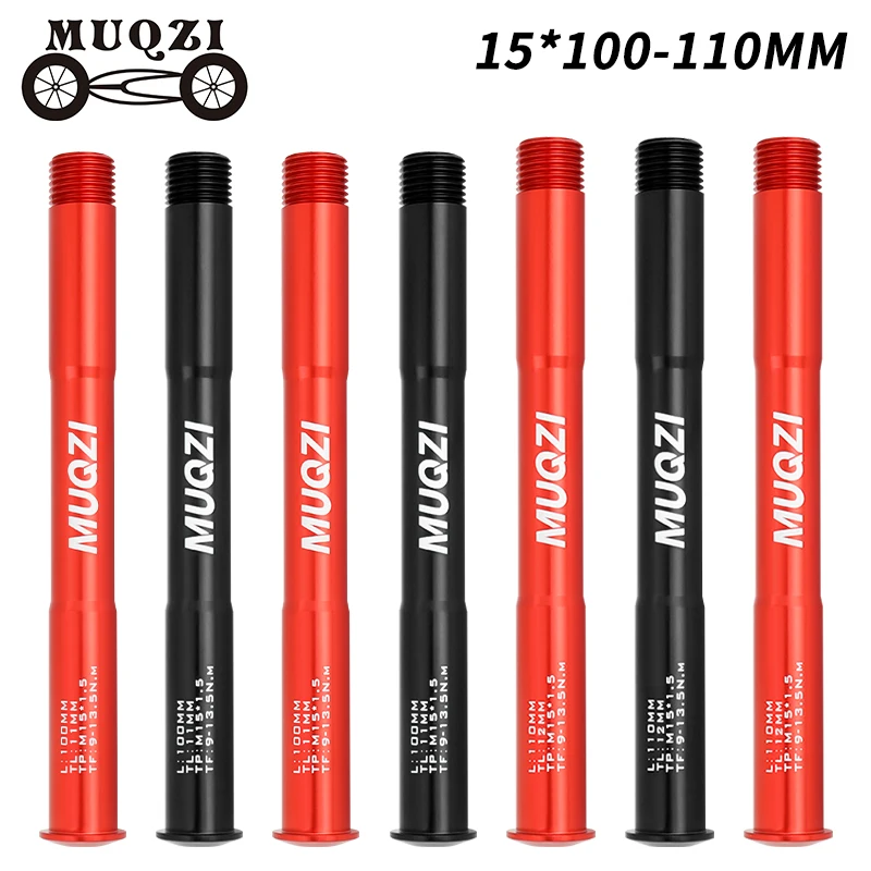 MUQZI Bike Thru Axle 15x100 15x110 Hub Skewers For ROCKSHOX Fork Thru Axle 150mm 160mm MTB Bike Shaft 