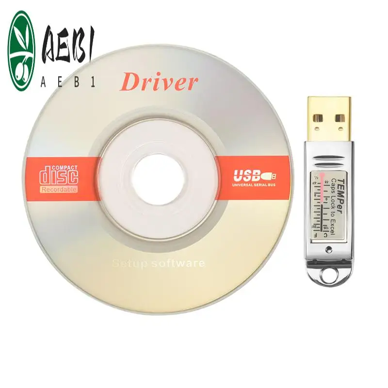 AEB1-Usb ميزان الحرارة استشعار درجة الحرارة مسجل البيانات للكمبيوتر ويندوز Xp Vista/7