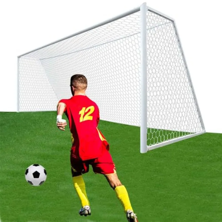 Full Size Soccer Goal Net Replacement 24x8FT/ 18.5x6.5FT Soccer Goal Net [4mm Nylon, 4.7