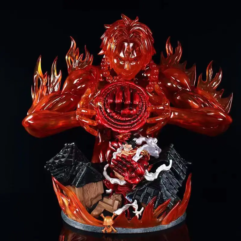 ONE PIECE series LX Ace's guardian, fourth gear Luffy, brother fetters gk figure model ornament