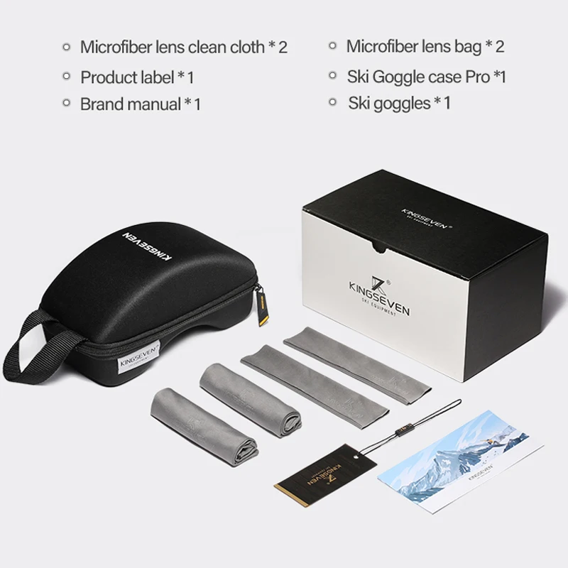 KINGSEVEN الرياضة في الهواء الطلق في سن المراهقة الرجال النساء نظارات التزلج-مكافحة الضباب UV400 على الجليد التزلج نظارات الشتاء يندبروف نظارات واقية