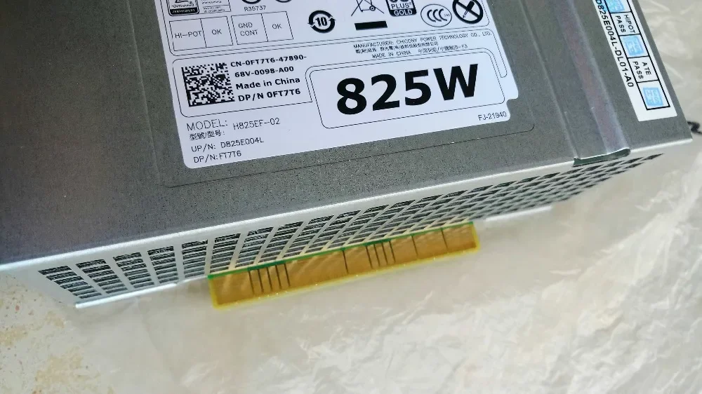 New 825W Power Supply PSU for Dell Precision T7610 T7910 T5810 T7810 Workstation H825EF-02 0FT7T6 FT7T6