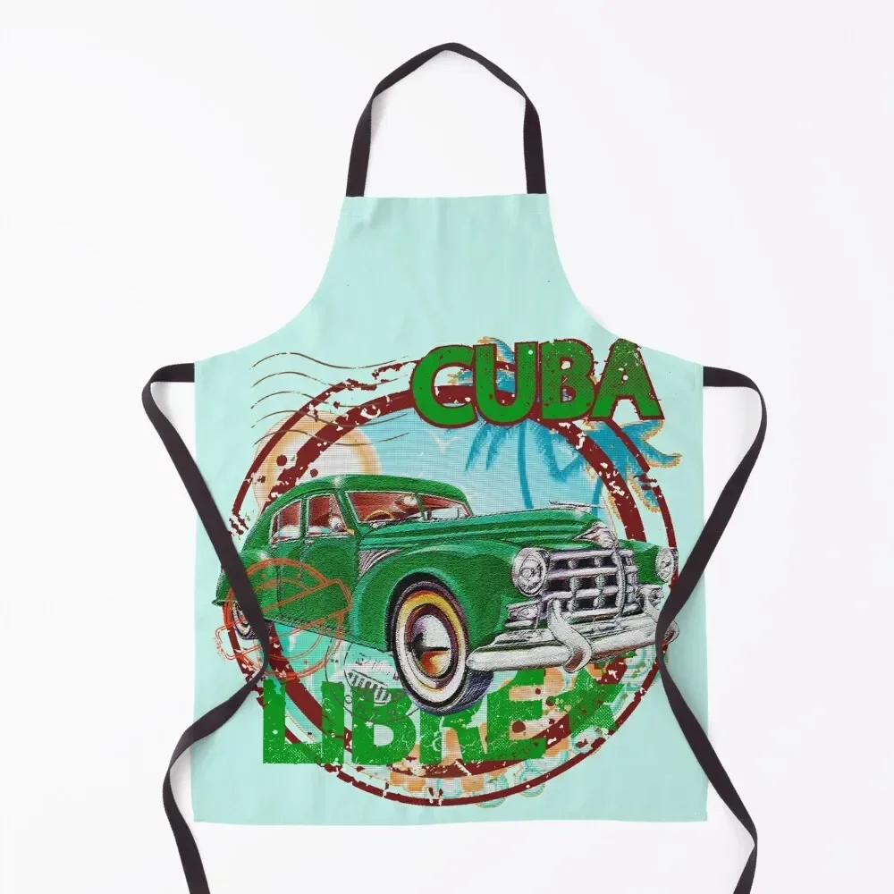 

cute cuba Apron Women Kitchen'S restaurant accessories Things For Kitchen Apron
