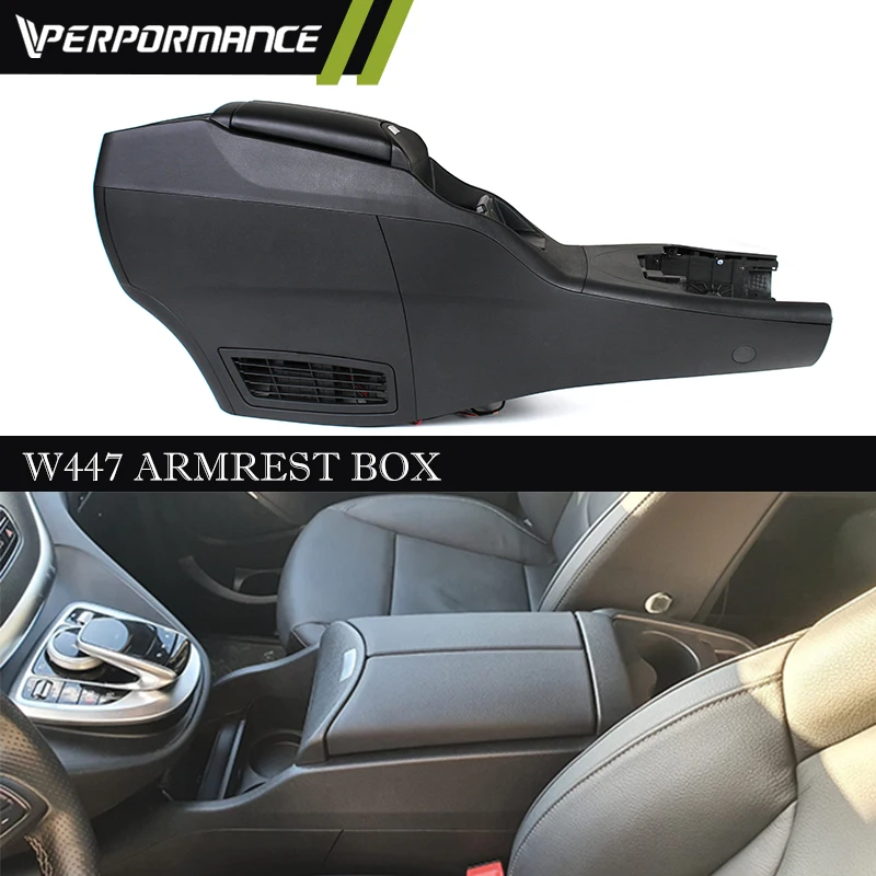 Car Auto Interior Parts V Class W447 Armrest Box Aftermarket Center Console Storage Boxes Vito V250 V220D V260 Armrest Box