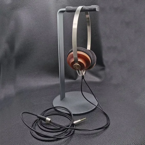Imagen 2 del producto Poyatu-auriculares estéreo de madera Retro, cascos ligeros abiertos en la oreja, unidad de 40mm, Cable desmontable de 3,5mm, diadema de Metal
