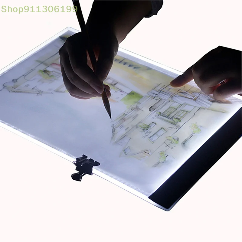 

1 Pcs A5 LED Drawing Tablet Thin Art Stencil Drawing Acrylic Board Light Box Tracing Table Pad Painting Accessories