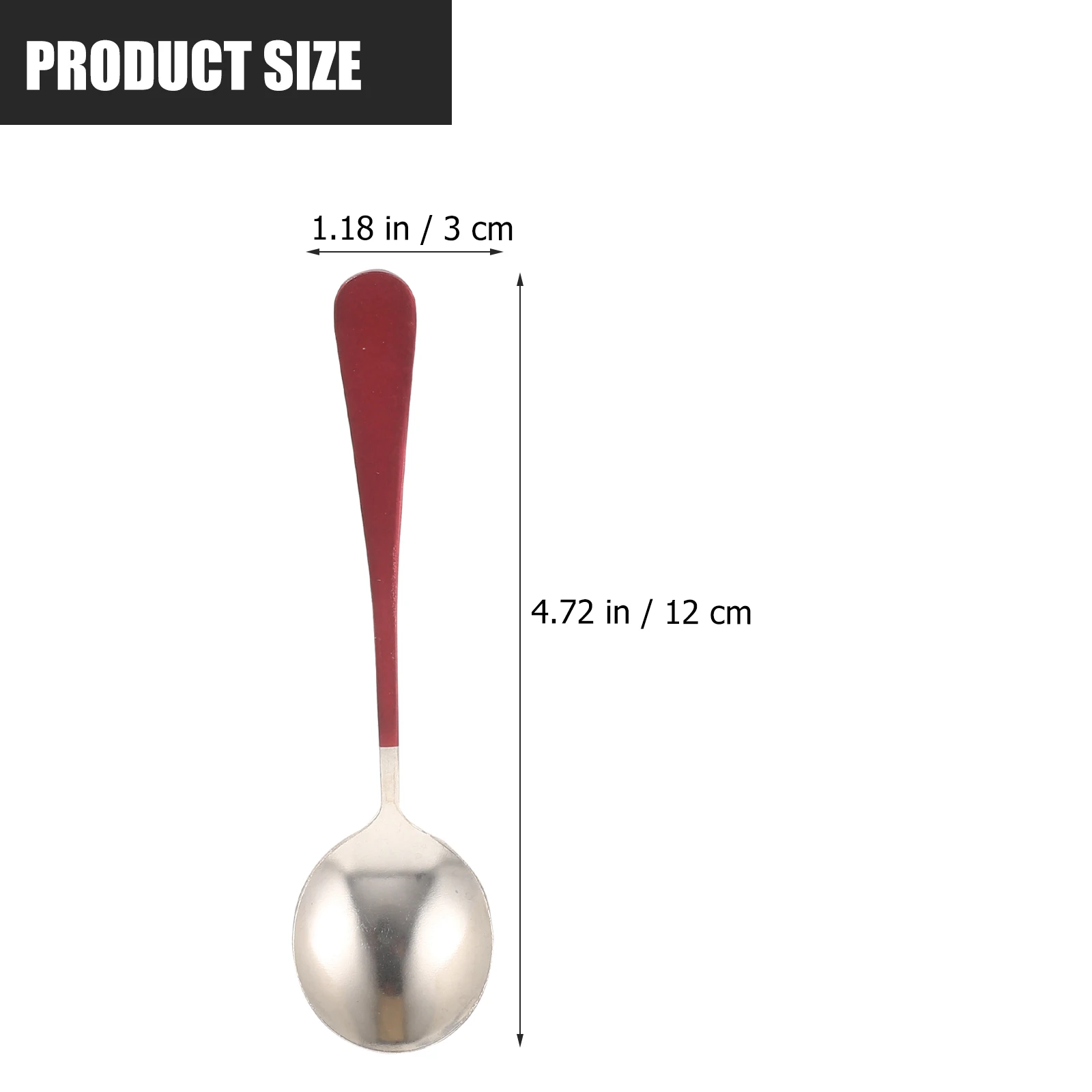 

6pcs Stainless Steel Soup Spoons Set, Metal Mixing Spoon, Reusable Kitchen Tea Coffee Stirring Spoons, Ice Cream Scoops