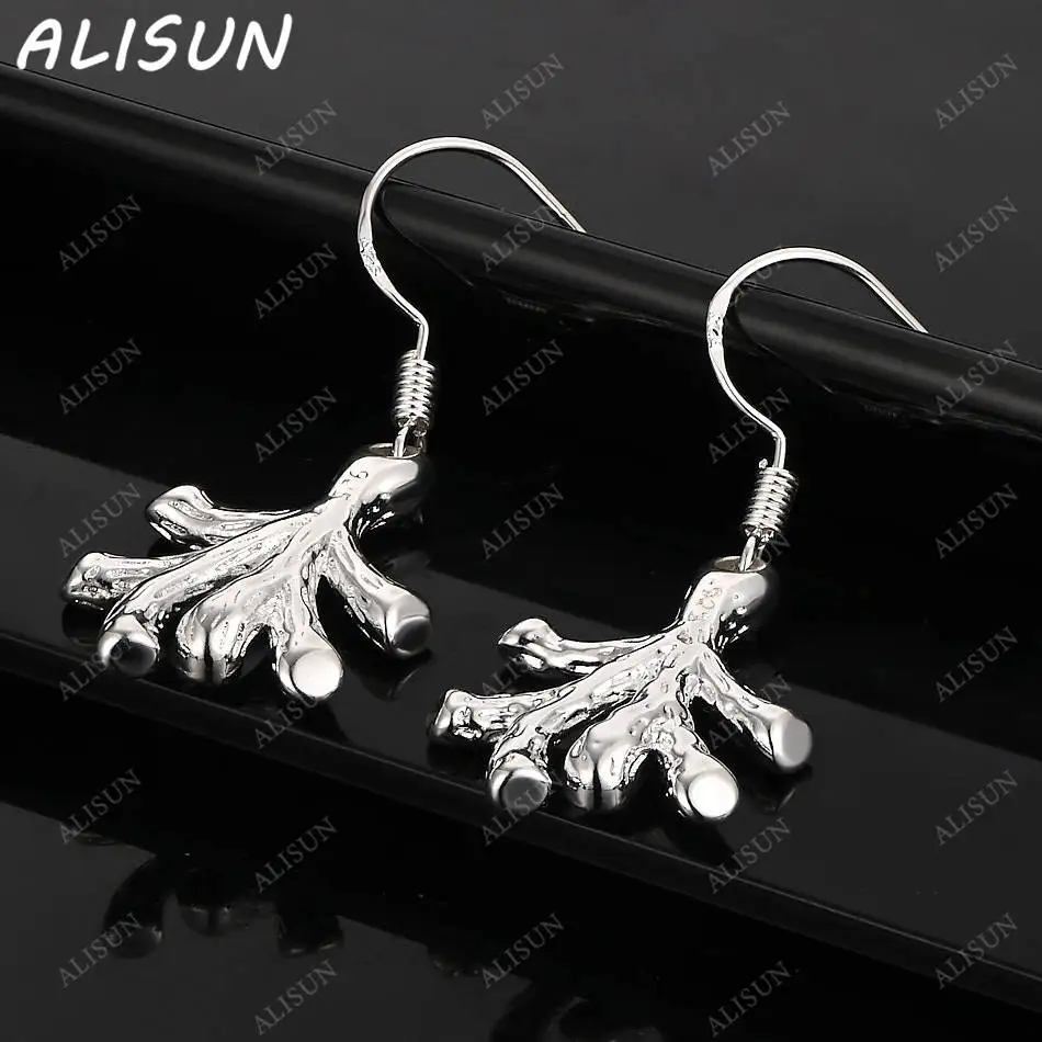 

ALISUN 925 Sterling Silver Branches Earrings Drop Earrings For Women Creativity Gifts Street All-match Party And Daily Wear