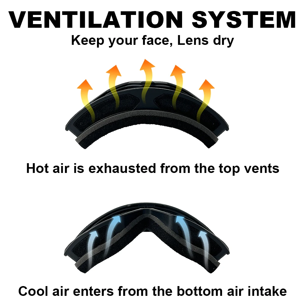 نظارات التزلج يندبروف الدراجات النارية نظارات الشتاء مكافحة الضباب على الجليد نظارات التزلج قناع التزلج التكتيكية حملق النظارات الشمسية #3