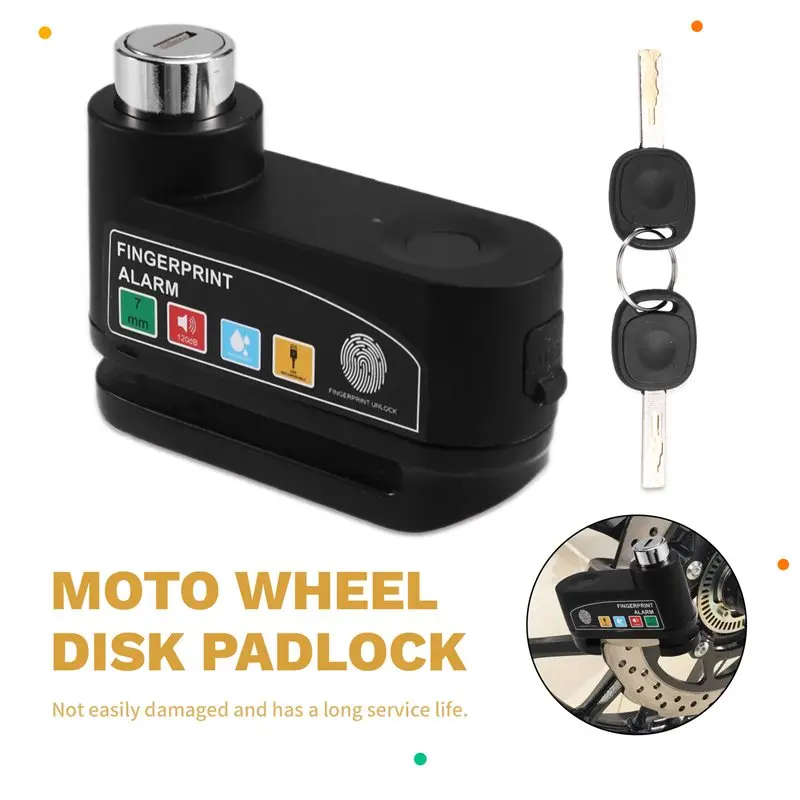 【FAST-SALE】For Motorcycle Alarm Disc Brake Lock Anti Theft Security Moto Wheel Disk Padlock For Bikes For Motorcycle Disc Lock