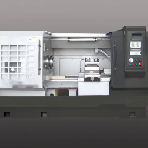 CNC مخرطة أجزاء Hining Ck6165e لوحدة تحكم السرير المسطح ، دعم عالي السرعة بدقة ، مبيعات منخفضة السعر