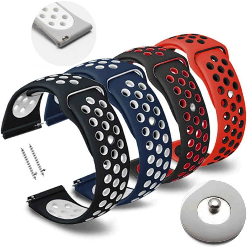 20mm Silicone Watch Band for Omega X Swatch Joint MoonSwatch Strap Men Women Double Color Sport Quick Release Wrist Bracelet
