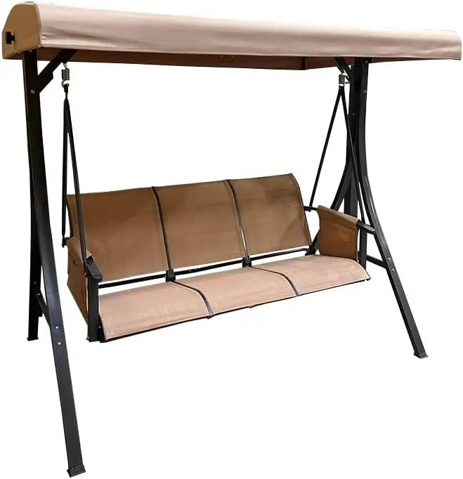 

Replacement Canopy Top Cover Compatible with The Otteridge Brenda KZSW3409B, KOYD1008 3 Person Swing - RipLock 350