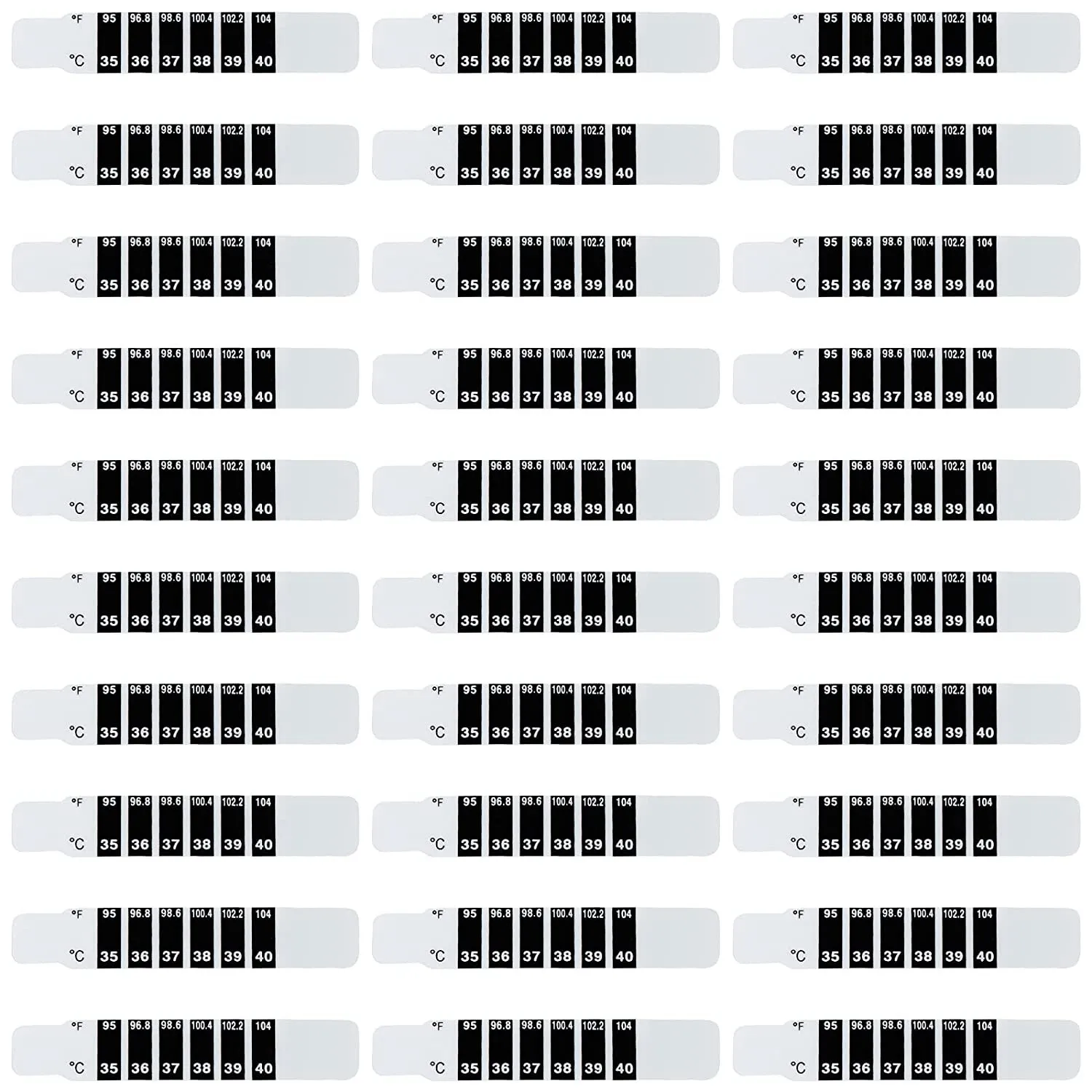 

30 шт. полоски для термометра на лоб, клейкие полоски для термометра, многоразовые наклейки для термометра, стикеры для обесцвечивания