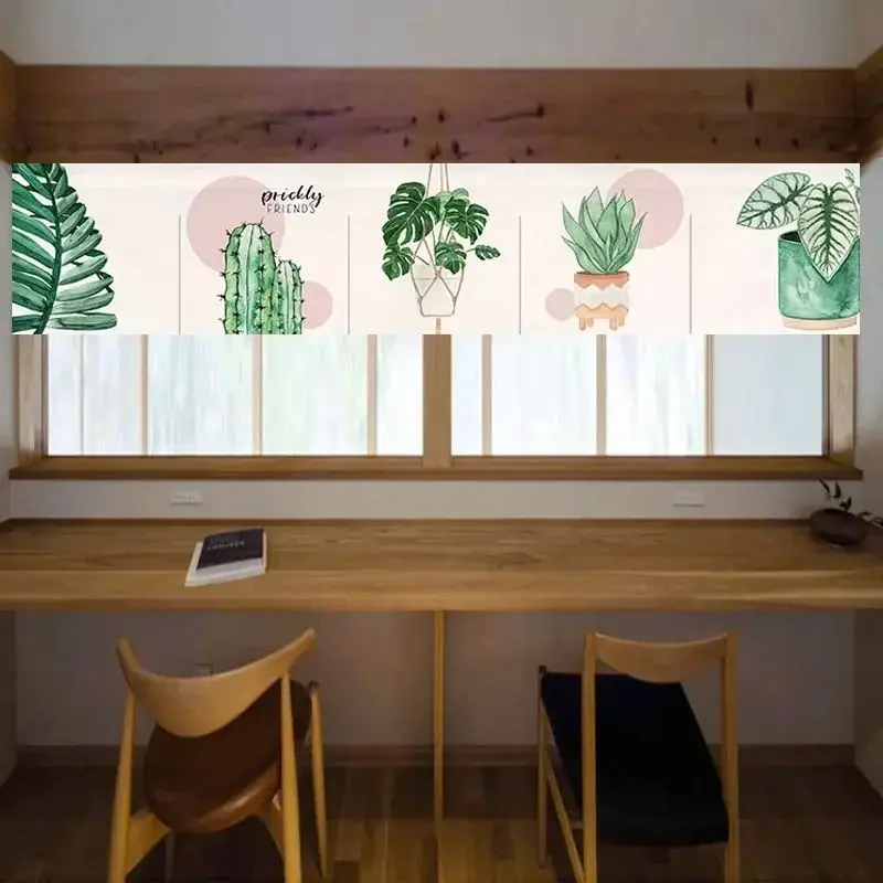VIKAMA Japanese Noren Door Curtain for Sushi Bar Kitchen Privacy Partition Decor