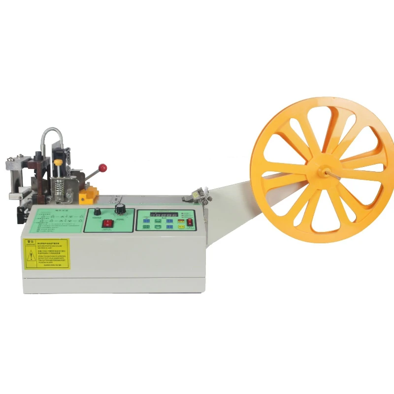 

Automatic tape cutting machine Ribbon webbing ribbon hot cutting machine Rotating head oblique angle