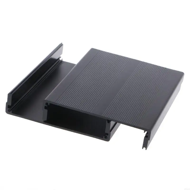 R66a الألومنيوم مربع العلبة DIY المشروع الإلكترونية الأداة الأسود للحالة 120x97x4