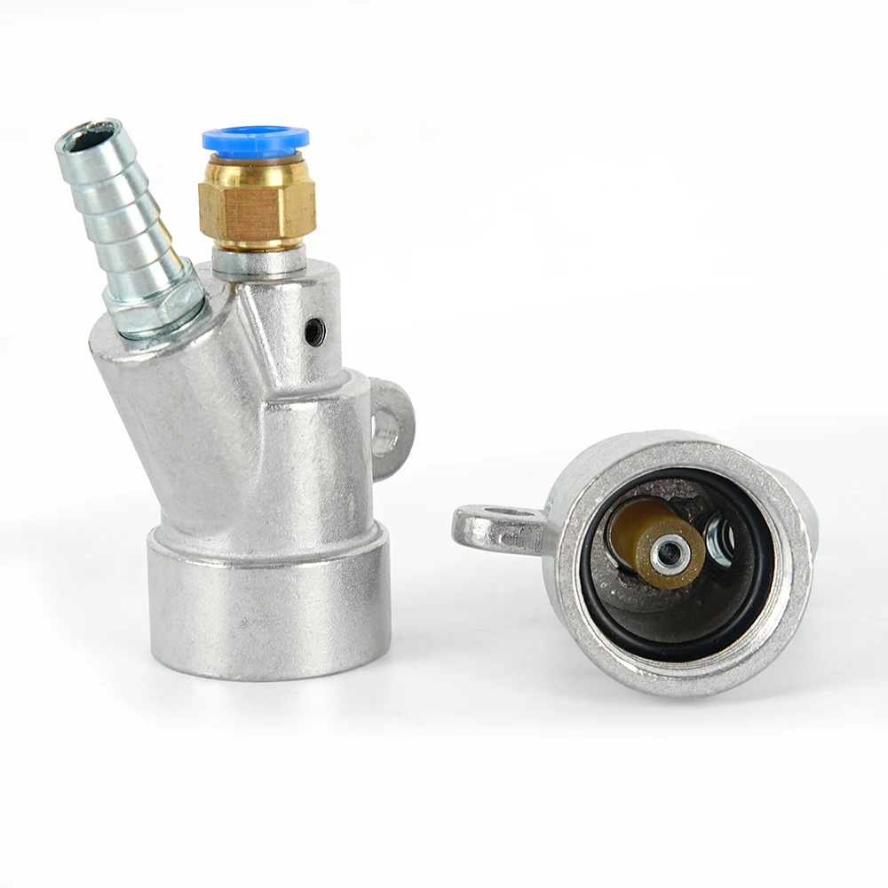 C Type Pneumatic Sandblasting Gun Handheld Boron Carbide Nozzle Aluminum Alloy Body Wear Resistant Rust Removal Polishing Tool
