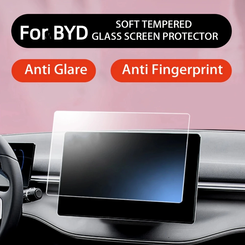 ل BYD دولفين ختم القرش أغنية هان تانغ تشين L سيارة الملاحة شاشة الملحقات الزجاج المقسى مقاومة للخدش طبقة رقيقة واقية #1