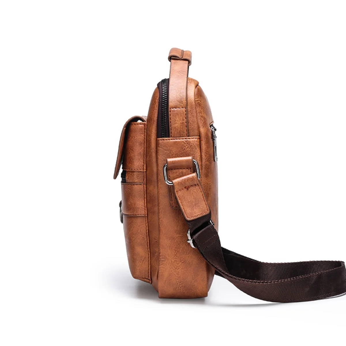Torba męska, skórzana torba, może być noszona na jednym ramieniu, Crossbody, podręczny, o dużej pojemności, dla biznesu i wypoczynku