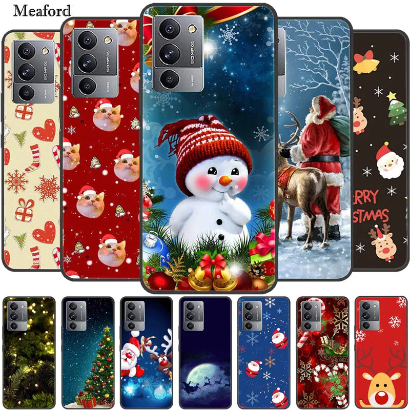 For Lenovo Legion Y70 Case Christmas Soft Silicon TPU Phone Back Cover Case For Lenovo Legion Y70 Y 70 Funda Santa Claus Coque