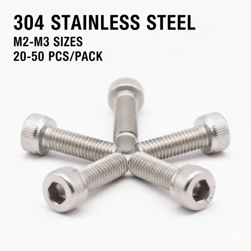 

Винты с внутренним шестигранником из нержавеющей стали M2 M3, мелкая резьба, высокопрочные, класс 304 A2, M2*3-20мм, M3*6-60мм