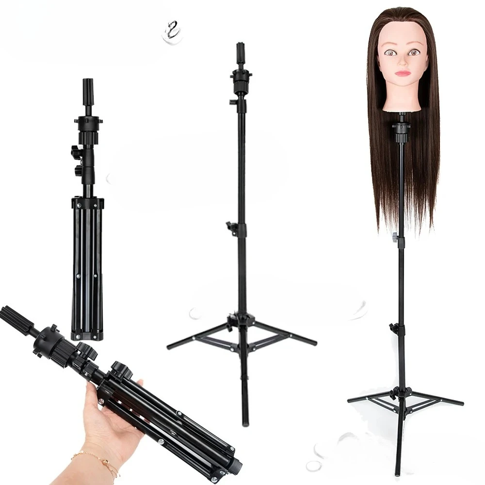 

Подставка для головы парика, регулируемый по высоте штатив, подставка для парика, подставка для головы манекена с вращающимся металлическим удлинителем для el cabello