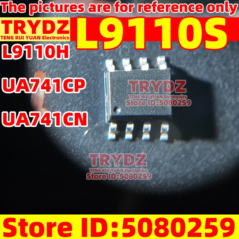 50-5 uds nuevo UA741CP UA741CN / L9110S SOP8 L9110H DIP8 accesorios de juego IC impulsado por Motor