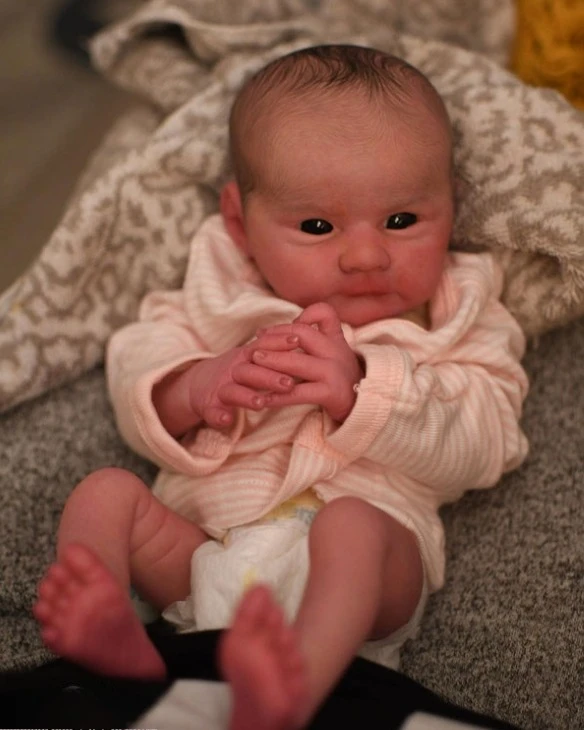 

NPK 18''Handmade High Quality Fresh Color Unfinished Unpaited DIY Parts Reborn Ayla Newborn Size with Cloth Body Newborn Doll