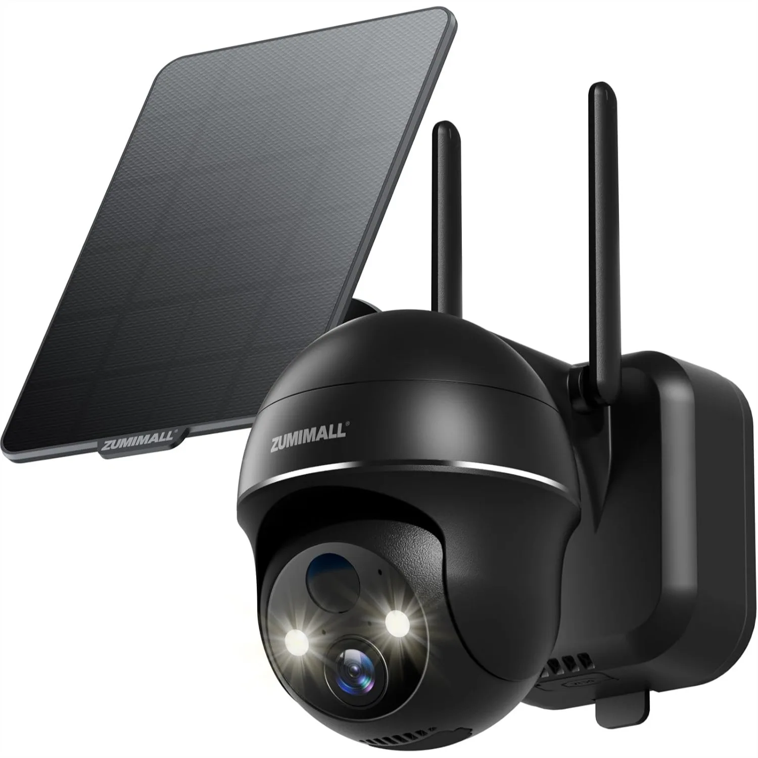 

Solar Security Cameras Wireless Outdoor, 360° View 2K Color Night Vision, 2-Way Audio, AI Detection, 2.4G WiFi, Work with Alexa