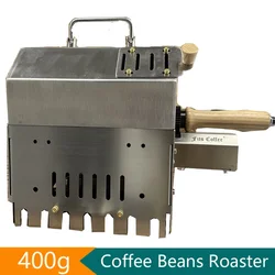 400g Coffee Roaster Coffee Beans Baking Popcorn Nuts Grains Beans Baking Rotation SUS  Home Outdoor Roast Coffee Machine