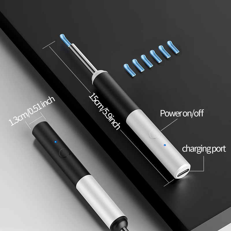 DDCAMERA Draadloze slimme oorreinigingsendoscoop Visuele oorreiniger Waxverwijdering Camera Gezondheidszorg iOS Android